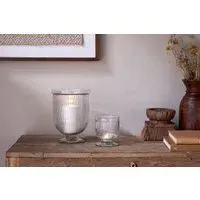 Nia Large Candle Holder - Clear, Recycled Glass