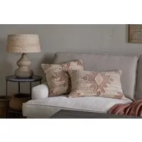 Nila Gul Cushion Cover - Rust, Cotton Jute alternate view