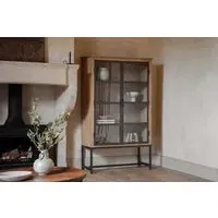 Nirvi Wood & Iron Cabinet - Black