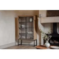 Nirvi Wood & Iron Cabinet - Black, Mango Wood alternate view
