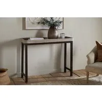Nisha Console Table - Natural, Reclaimed Wood & Iron alternate view