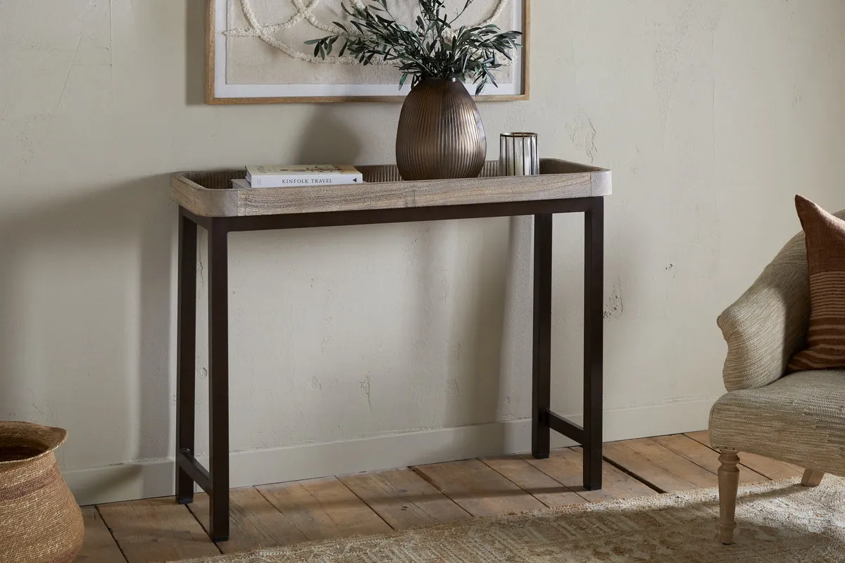 Nisha Console Table - Natural, Reclaimed Wood & Iron product