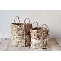 Nkomi Small Storage Basket - Natural, Water Hyacinth alternate view