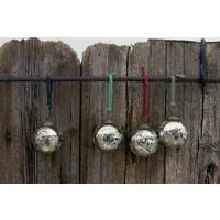 Nkuku Christmas Baubles Set of 4 - Antique Gold, Glass alternate view