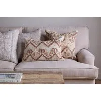 Nuvali Square Cushion Cover - Rust, Cotton & Jute
