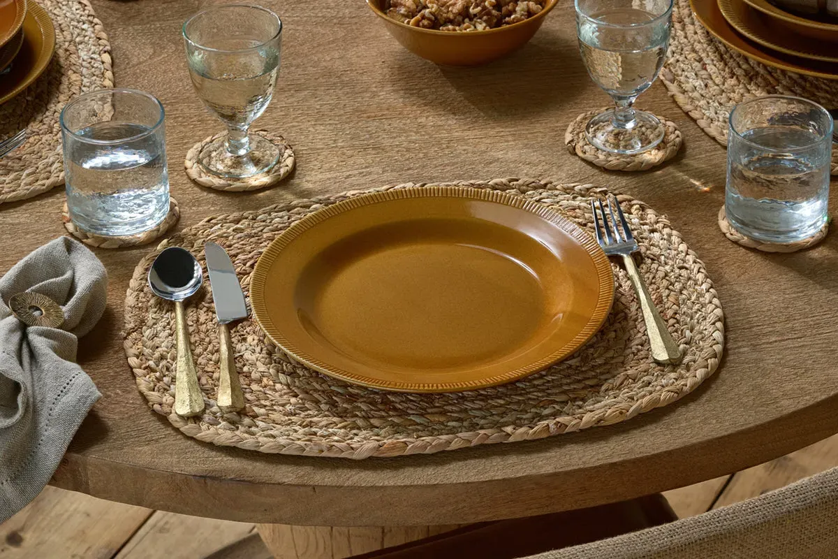 Nuwara Dinner Plate - Mustard