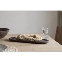 Nyati Serving Platter - Dark Brown, Mango Wood