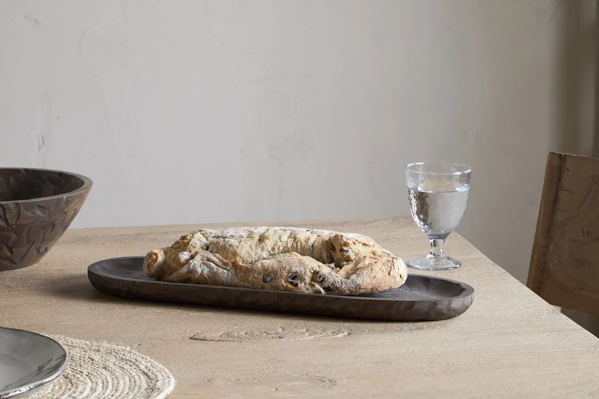 Nyati Serving Platter - Dark Brown, Mango Wood image