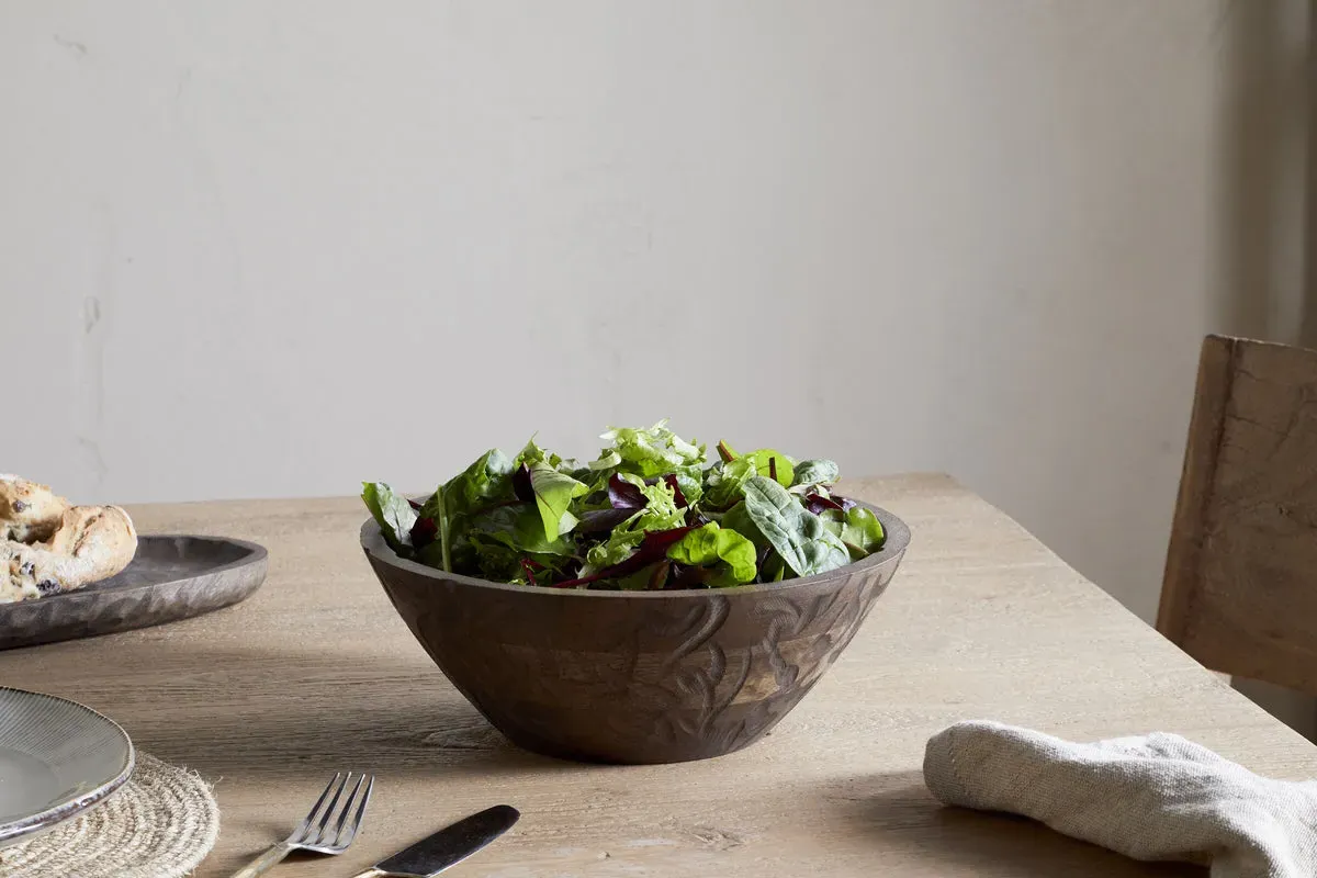 Nyati Small Serving Bowl - Dark Brown, Mango Wood product