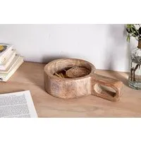 Okara Reclaimed Wood Storage Pot - Natural