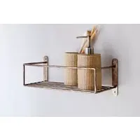 Olani Bathroom Shelf - Antique Brass