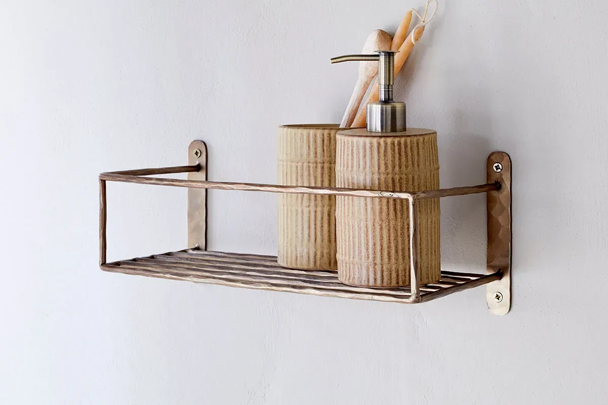 Olani Bathroom Shelf - Antique Brass image