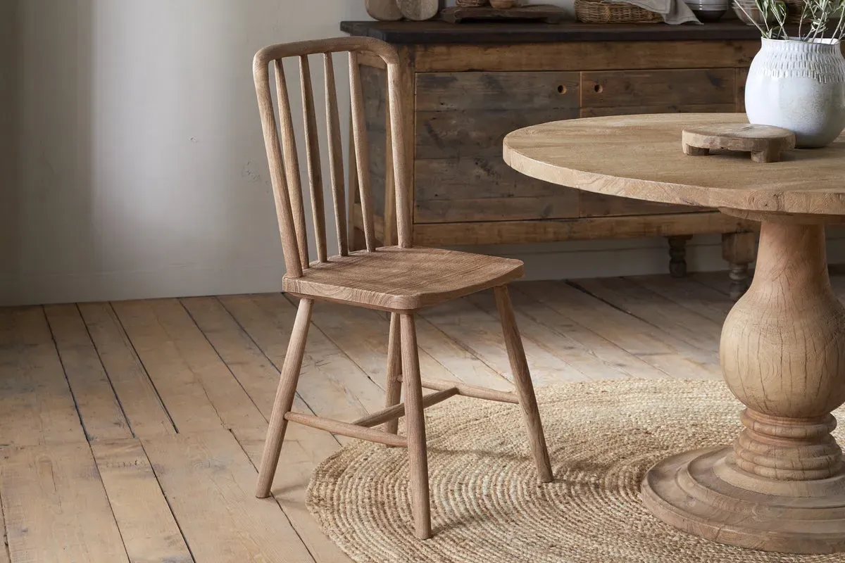 Om Mango Wood Dining Chair - Natural product