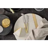 Osko Cheese & Butter Knife Set of 2 - Gold, Brass