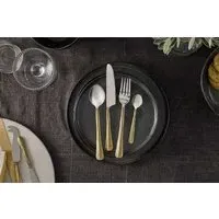 Osko Cutlery Set 16 Piece - Brushed Gold