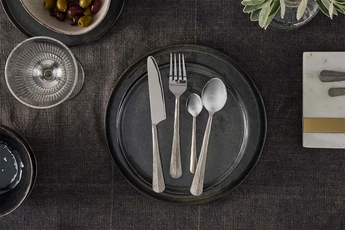 Osko Cutlery Set 16 Piece - Brushed Silver