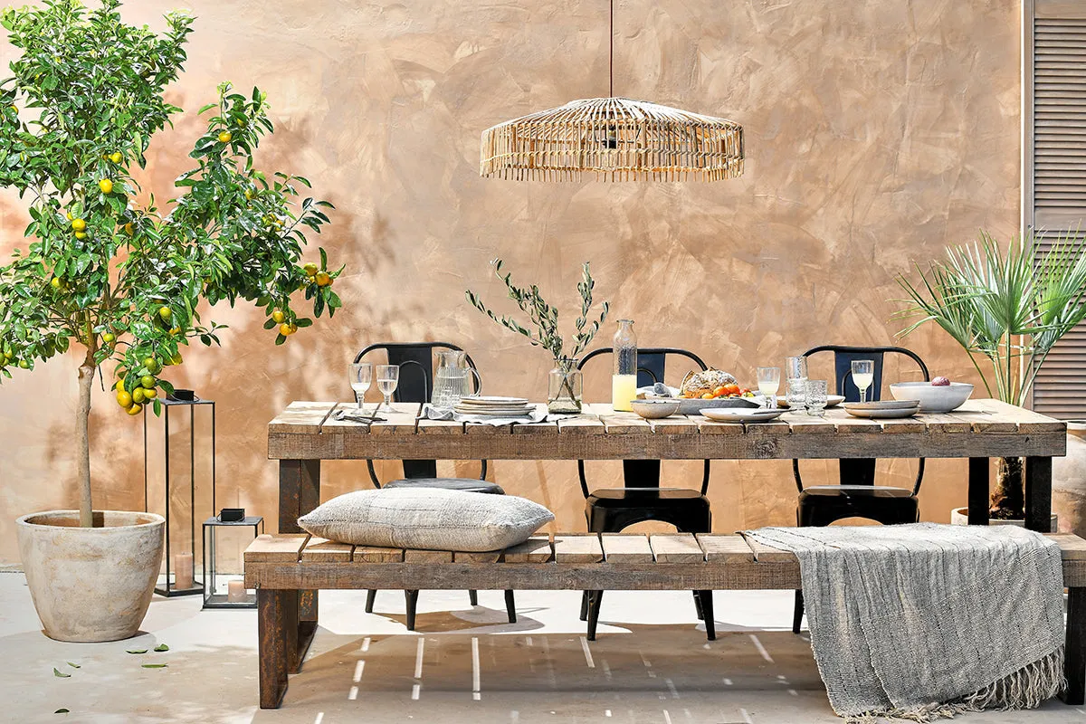 Oso Small Dining Table - Reclaimed Wood, Iron image