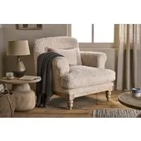 Otas Teddy Cotton Armchair - Off White alternate view