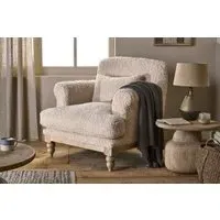Otas Teddy Cotton Armchair - Off White