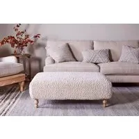 Otas Teddy Ottoman - Off White