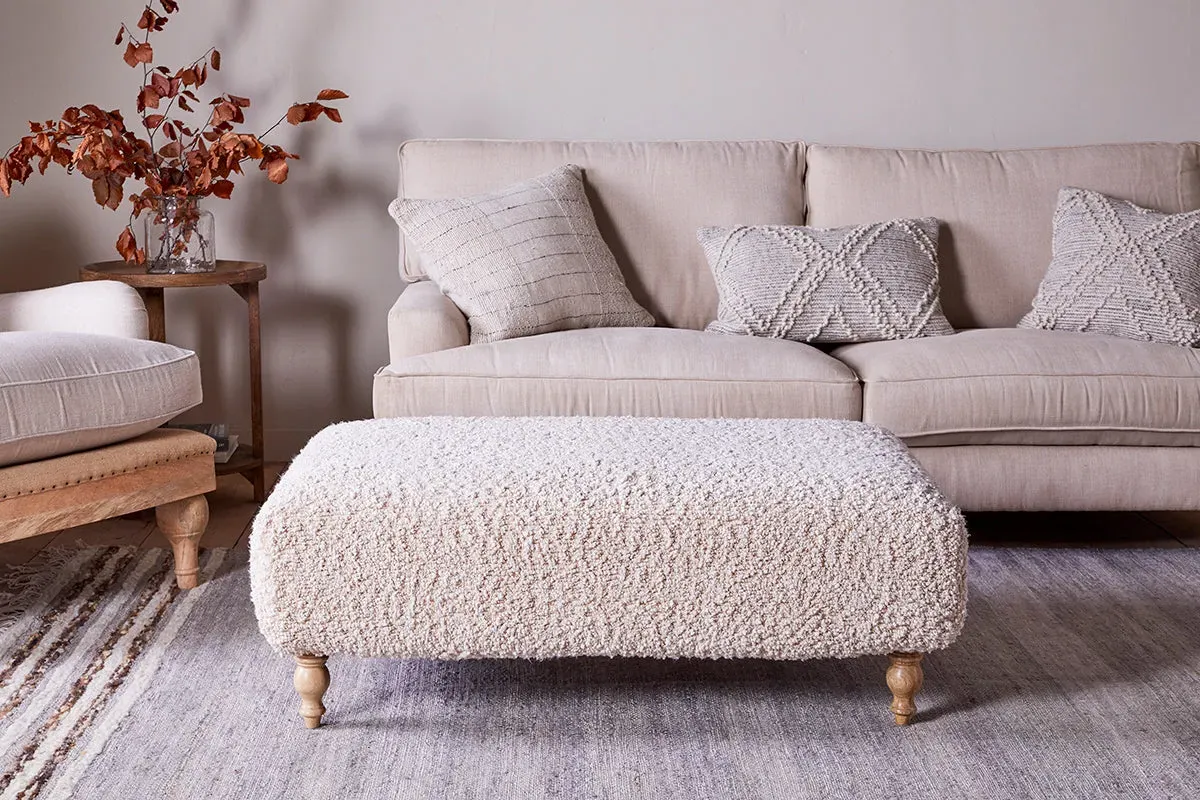 Otas Teddy Ottoman - Off White image