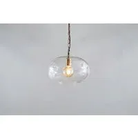 Otoro Small Round Pendant Light - Clear, Recycled Glass