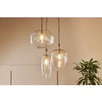 Otoro Statement Cluster Pendant Light - Clear, Recycled Glass