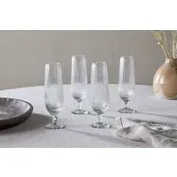 Otuba Champagne Flute Set Of 4 - Clear