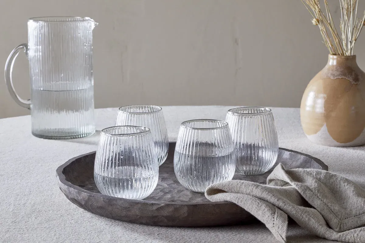 Otuba Tumbler Set Of 4 - Clear