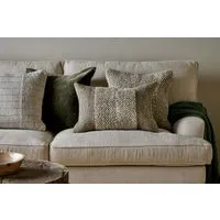 Paduna Cushion Cover - Soft Blue/Brown, Jute & Cotton alternate view