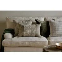 Paduna Square Cushion Cover - Blue, Jute