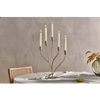 Palani Large Statement Candelabra - Antique Brass