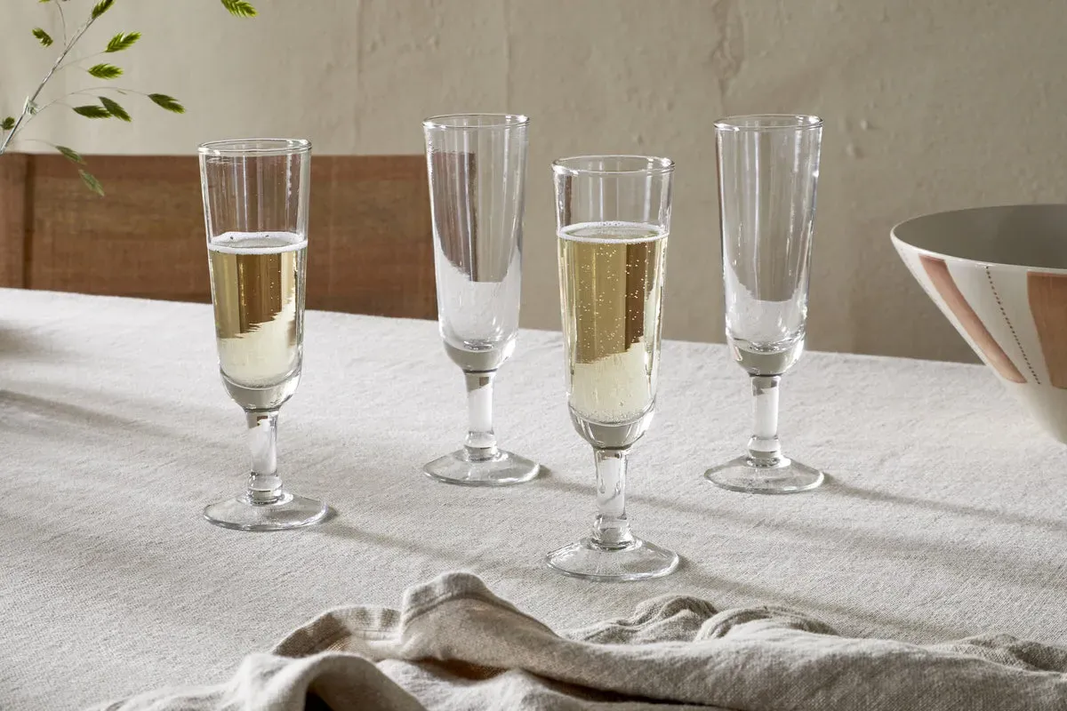 Pani Champagne Flute Set of 4 - Clear, Recycled Glass product