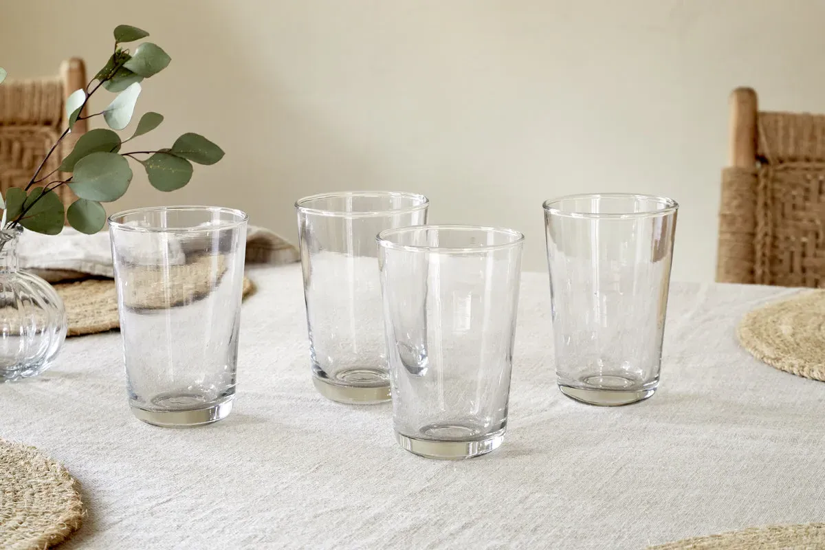 Pani Highball Set of 4 - Clear, Recycled Glass