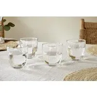 Pani Tumbler Set of 4 - Clear, Recycled Glass