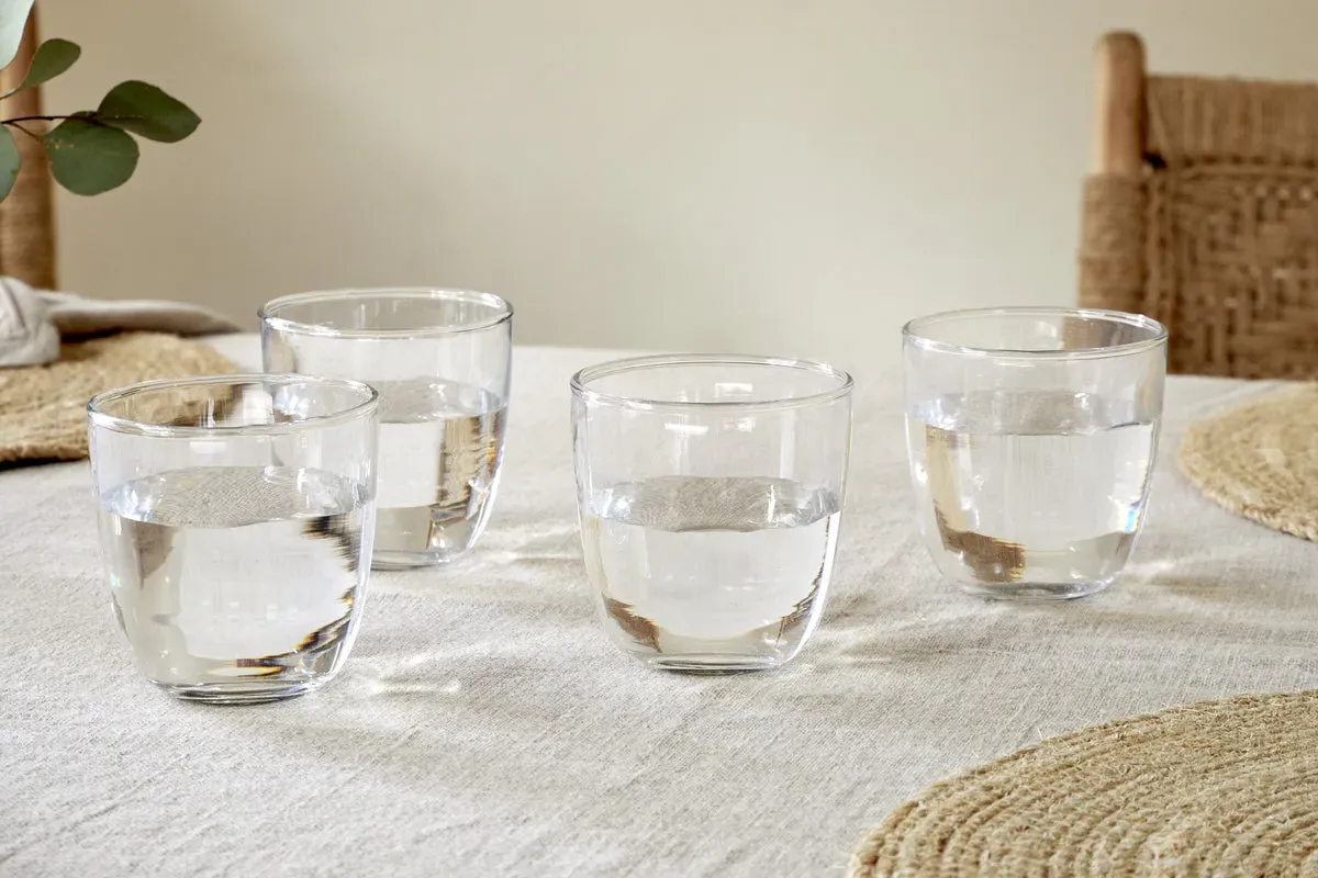 Pani Tumbler Set of 4 - Clear, Recycled Glass image