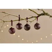 Patta Baubles Set of 4 - Burgundy