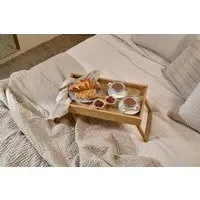 Pawi Breakfast Tray with Legs - Natural, Mango Wood