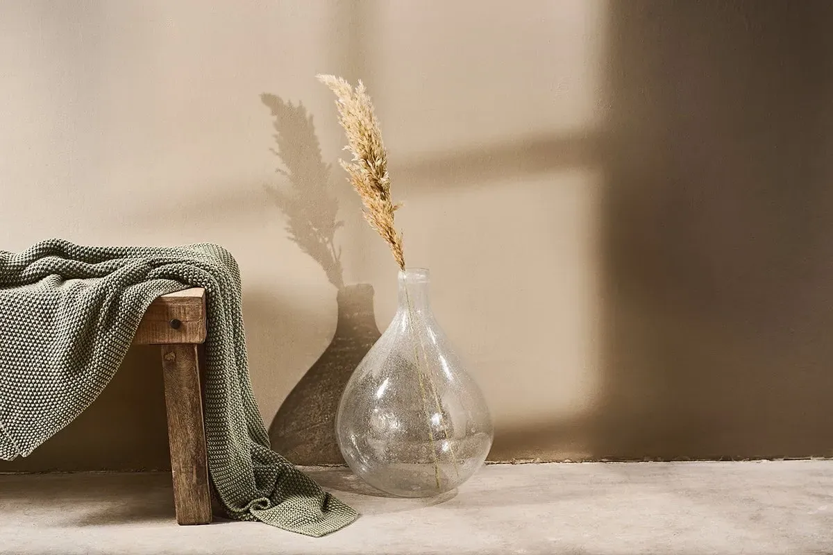 Payag Small Glass Vase - Clear, Recycled Glass image