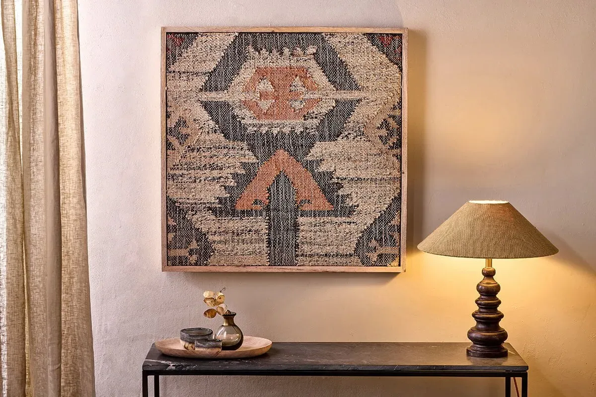 Pemali Large Handwoven Artwork - Natural image