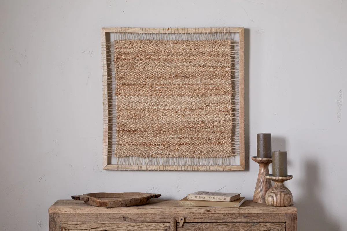 Pemali Woven Jute Wall Art - Natural image