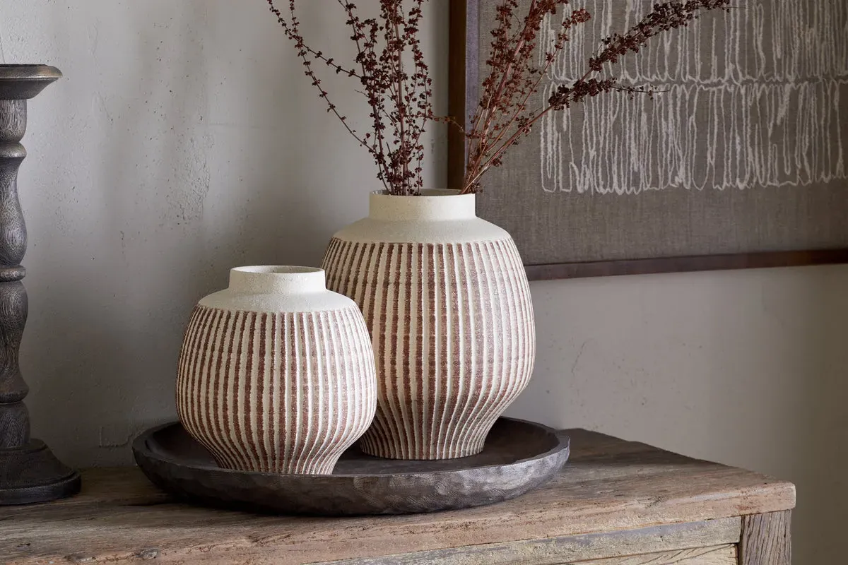 Perola Small Decorative Vase - Natural/Rust image