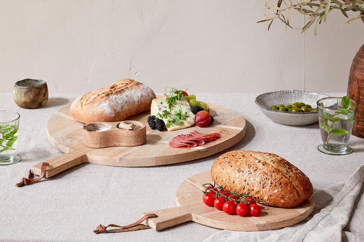 Pijja Large Panelled Pizza Board - Natural