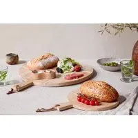 Pijja Small Panelled Pizza Board - Natural