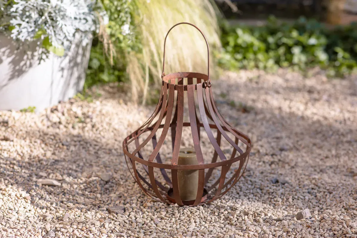 Pothos Large Lantern - Rust