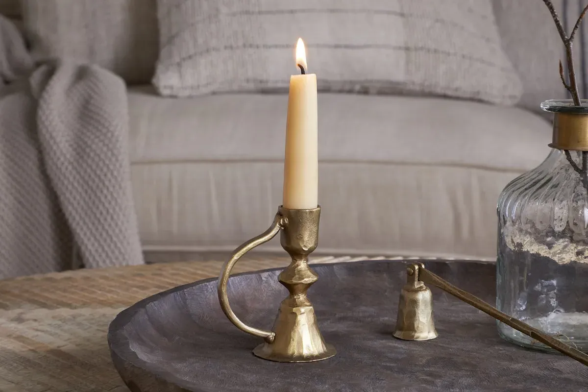 Prema Candle Holder - Antique Brass image