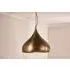 Quinn Large Hammered Metal Pendant Light - Antique Brass