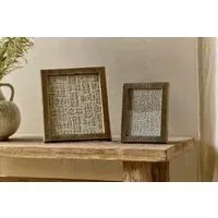 Ranoli Iron Etched Photo Frame - Antique Brass