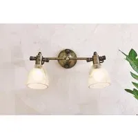 Rarni Recycled Glass Double Wall Light - Gold