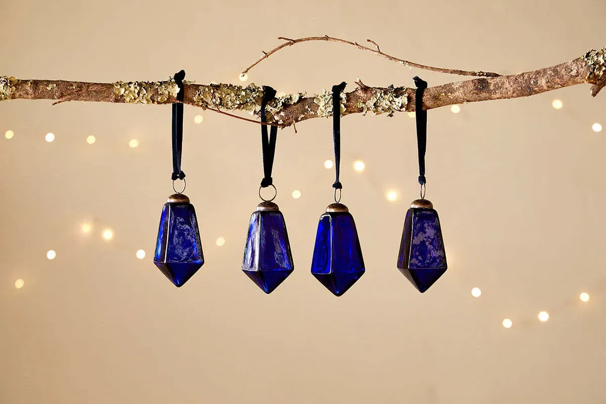 Ratnam Baubles Set of 4 - Indigo